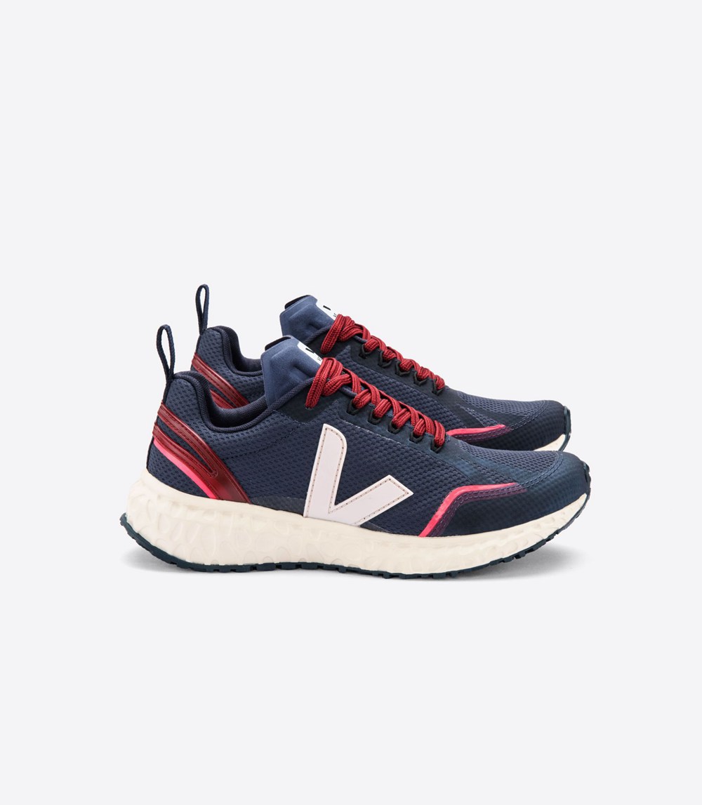 Veja Trainers Womens Blue/White - Condor Mesh - KVRA-86307